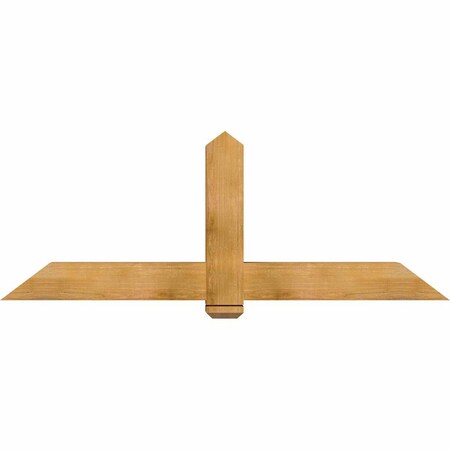 Ekena Millwork Eugene Rough Sawn Timber Gable Bracket, Western Red Cedar, 72"W x 27"H x 6"D x 6"F, 9/12 Pitch GBW072X27X0606EUG00RWR